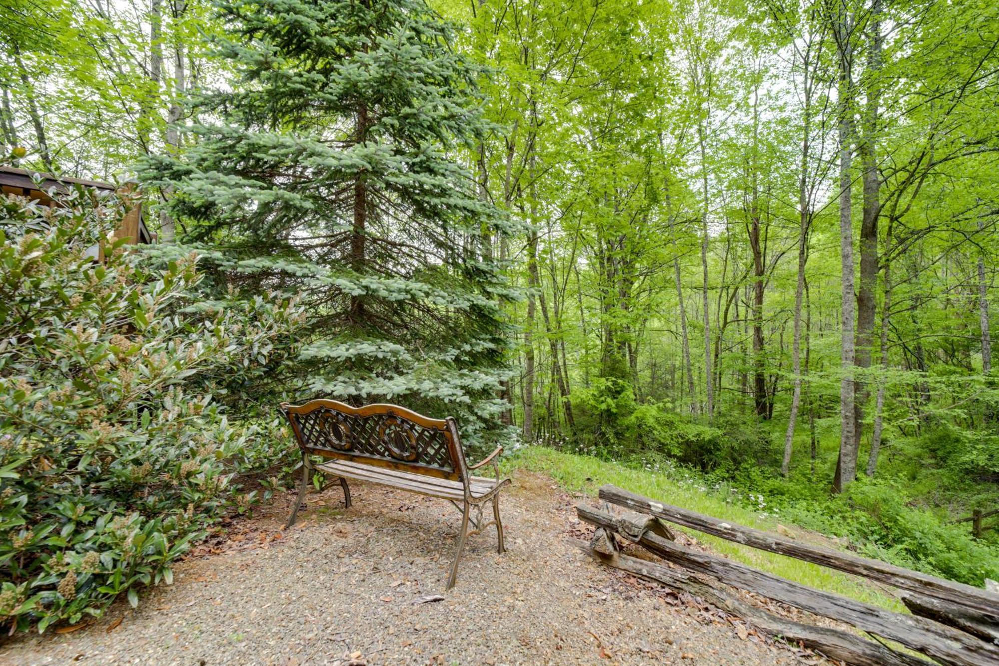 Peaceful Smoky Mountain Cabin With Deck And Fire Pit! Waynesville Exteriér fotografie